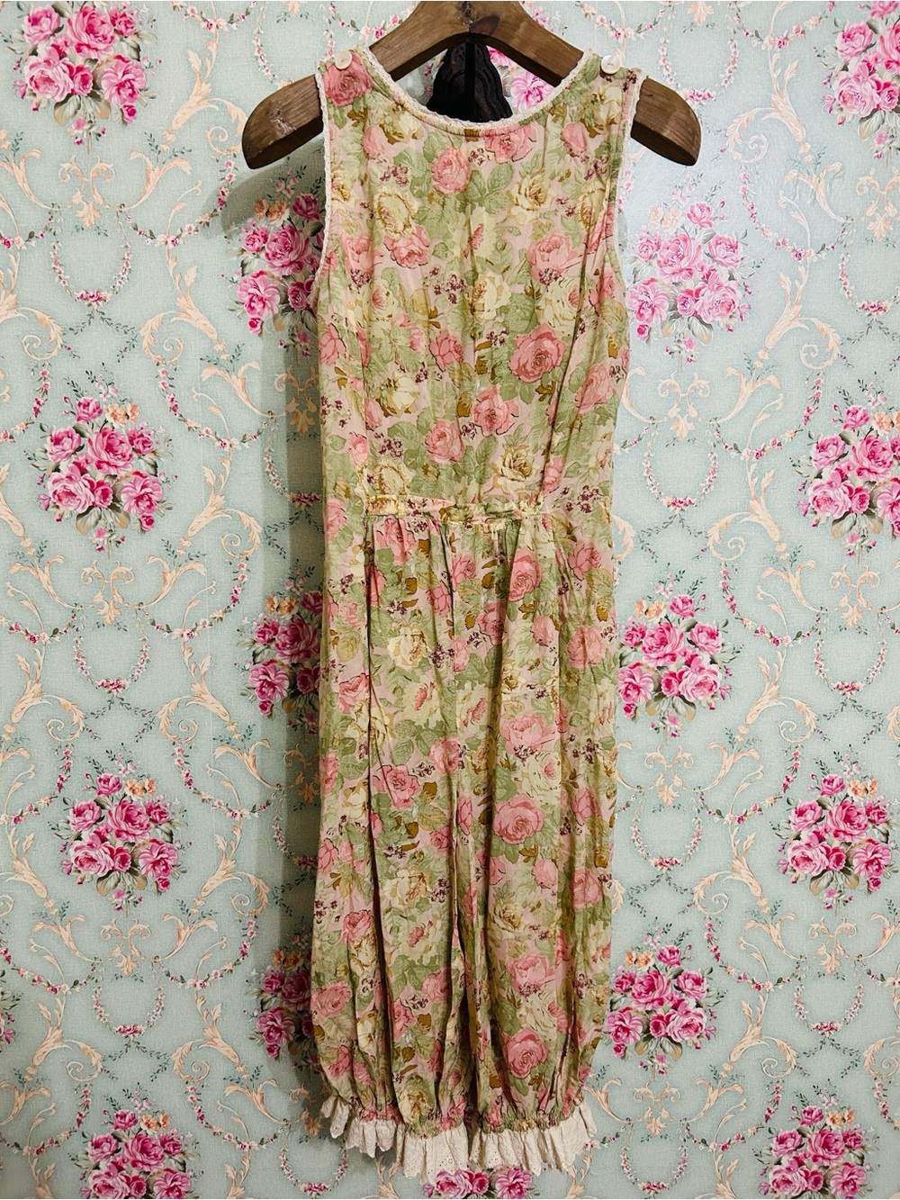 April Cornell for Modern Prairie romper pockets! adjustable shoulders small-med - Picture 8 of 12